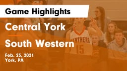 Central York  vs South Western  Game Highlights - Feb. 23, 2021