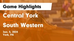 Central York  vs South Western  Game Highlights - Jan. 5, 2024