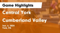 Central York  vs Cumberland Valley  Game Highlights - Jan. 6, 2024