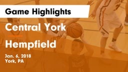 Central York  vs Hempfield Game Highlights - Jan. 6, 2018