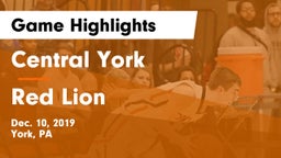 Central York  vs Red Lion  Game Highlights - Dec. 10, 2019
