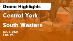 Central York  vs South Western  Game Highlights - Jan. 3, 2020