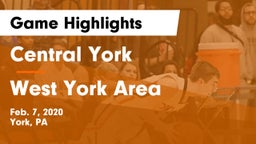 Central York  vs West York Area  Game Highlights - Feb. 7, 2020