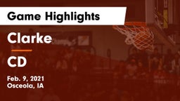 Clarke  vs CD Game Highlights - Feb. 9, 2021