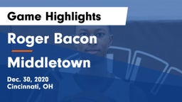 Roger Bacon  vs Middletown  Game Highlights - Dec. 30, 2020