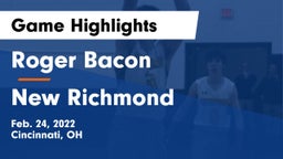 Roger Bacon  vs New Richmond  Game Highlights - Feb. 24, 2022