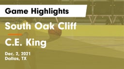 South Oak Cliff  vs C.E. King  Game Highlights - Dec. 2, 2021