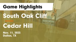 South Oak Cliff  vs Cedar Hill  Game Highlights - Nov. 11, 2023