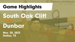 South Oak Cliff  vs Dunbar  Game Highlights - Nov. 20, 2023