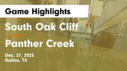 South Oak Cliff  vs Panther Creek  Game Highlights - Dec. 27, 2023