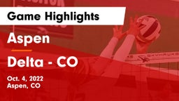 Aspen  vs Delta  - CO Game Highlights - Oct. 4, 2022