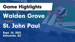 Walden Grove  vs St. John Paul Game Highlights - Sept. 24, 2022