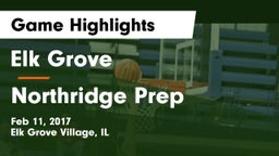 Elk Grove  vs Northridge Prep  Game Highlights - Feb 11, 2017