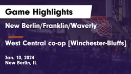 New Berlin/Franklin/Waverly  vs West Central co-op [Winchester-Bluffs]  Game Highlights - Jan. 10, 2024