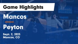 Mancos  vs Peyton  Game Highlights - Sept. 2, 2023