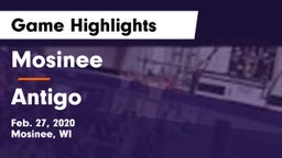 Mosinee  vs Antigo  Game Highlights - Feb. 27, 2020