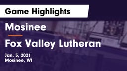 Mosinee  vs Fox Valley Lutheran  Game Highlights - Jan. 5, 2021