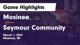 Mosinee  vs Seymour Community  Game Highlights - March 1, 2024