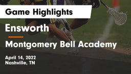 Ensworth  vs Montgomery Bell Academy Game Highlights - April 14, 2022