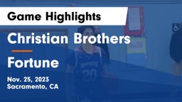 Christian Brothers  vs Fortune Game Highlights - Nov. 25, 2023