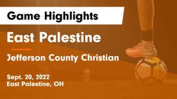 East Palestine  vs Jefferson County Christian Game Highlights - Sept. 20, 2022