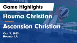 Houma Christian  vs Ascension Christian  Game Highlights - Oct. 3, 2023