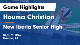 Houma Christian  vs New Iberia Senior High Game Highlights - Sept. 9, 2023