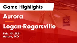 Aurora  vs Logan-Rogersville  Game Highlights - Feb. 19, 2021