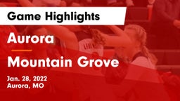 Aurora  vs Mountain Grove  Game Highlights - Jan. 28, 2022