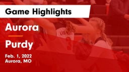 Aurora  vs Purdy  Game Highlights - Feb. 1, 2022