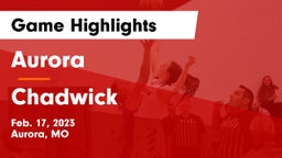Aurora  vs Chadwick  Game Highlights - Feb. 17, 2023