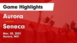 Aurora  vs Seneca  Game Highlights - Nov. 30, 2023