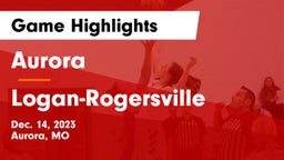 Aurora  vs Logan-Rogersville  Game Highlights - Dec. 14, 2023