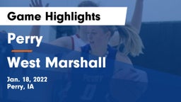 Perry  vs West Marshall  Game Highlights - Jan. 18, 2022