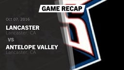 Recap: Lancaster  vs. Antelope Valley  2016