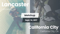 Matchup: Lancaster High vs. California City  2017