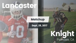 Matchup: Lancaster High vs. Knight  2017