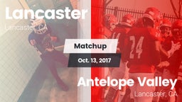 Matchup: Lancaster High vs. Antelope Valley  2017
