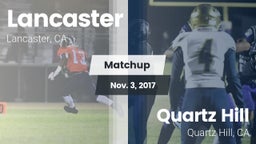 Matchup: Lancaster High vs. Quartz Hill  2017