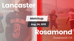 Matchup: Lancaster High vs. Rosamond  2018