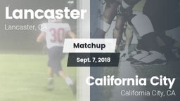 Matchup: Lancaster High vs. California City  2018
