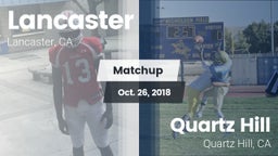 Matchup: Lancaster High vs. Quartz Hill  2018