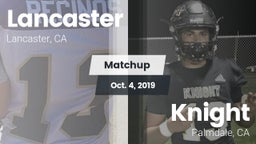 Matchup: Lancaster High vs. Knight  2019