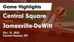 Central Square  vs Jamesville-DeWitt  Game Highlights - Oct. 13, 2022