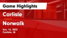 Carlisle  vs Norwalk  Game Highlights - Jan. 16, 2023