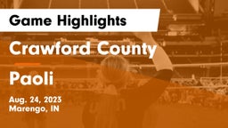 Crawford County  vs Paoli  Game Highlights - Aug. 24, 2023