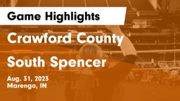 Crawford County  vs South Spencer  Game Highlights - Aug. 31, 2023