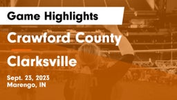 Crawford County  vs Clarksville  Game Highlights - Sept. 23, 2023