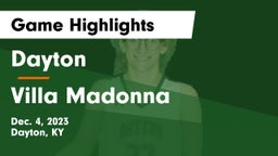 Dayton  vs Villa Madonna  Game Highlights - Dec. 4, 2023