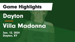 Dayton  vs Villa Madonna  Game Highlights - Jan. 12, 2024